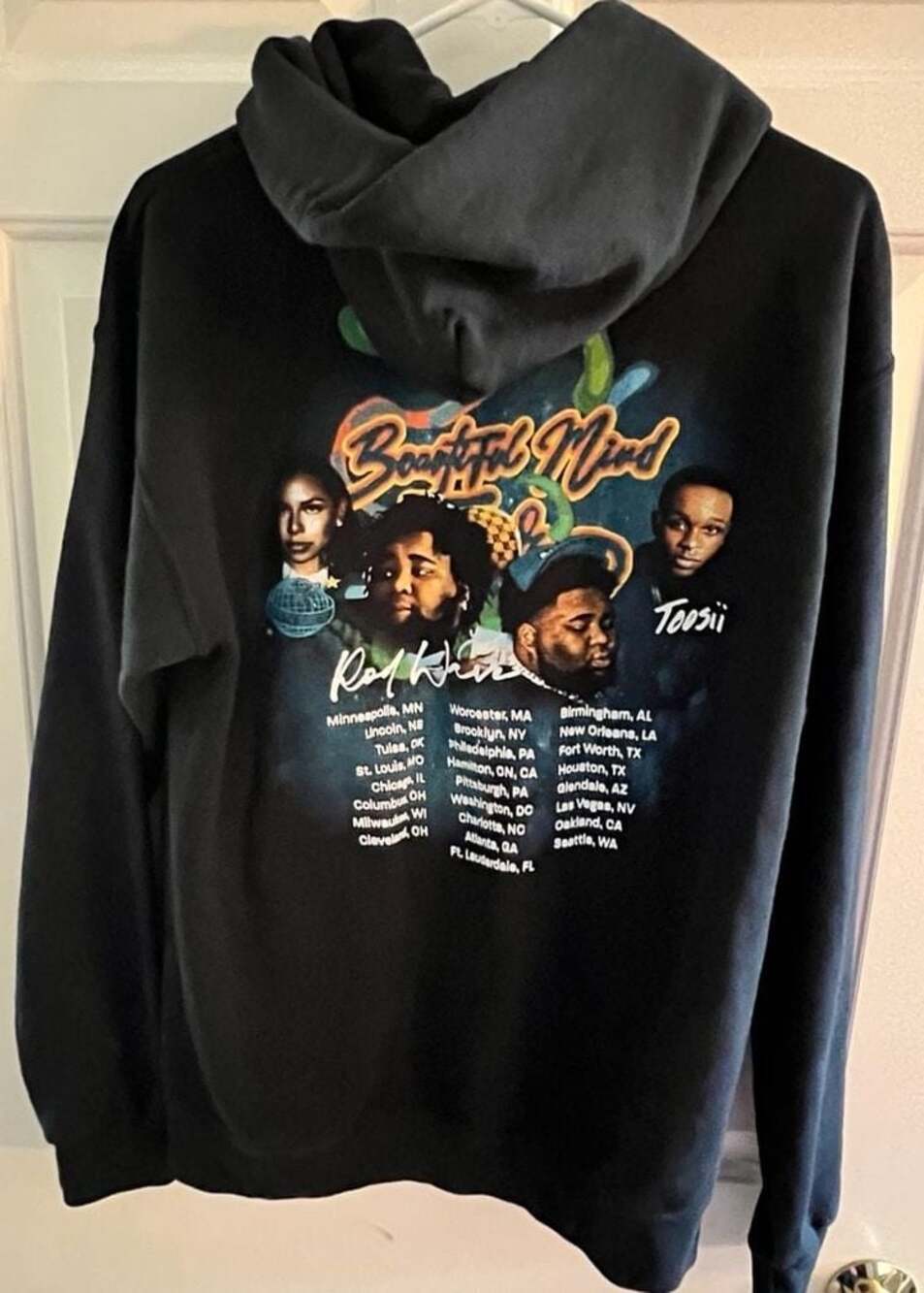 Rod Wave Beautiful Mind Tour Graphic Hoodie M - Picture 5 of 5